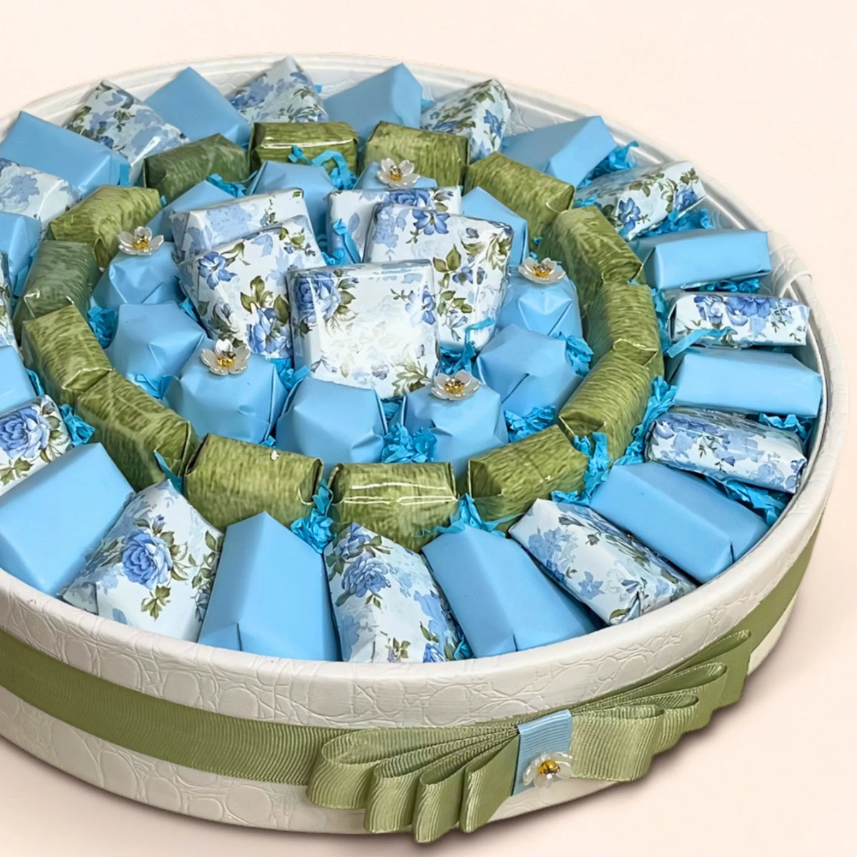 Blue Blossom Chocolate Platter