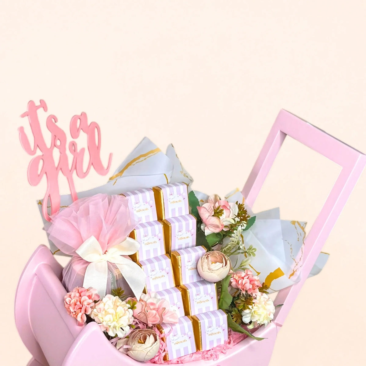 Welcome Little One Cart - Pink