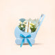 Welcome Little One Cart - Blue