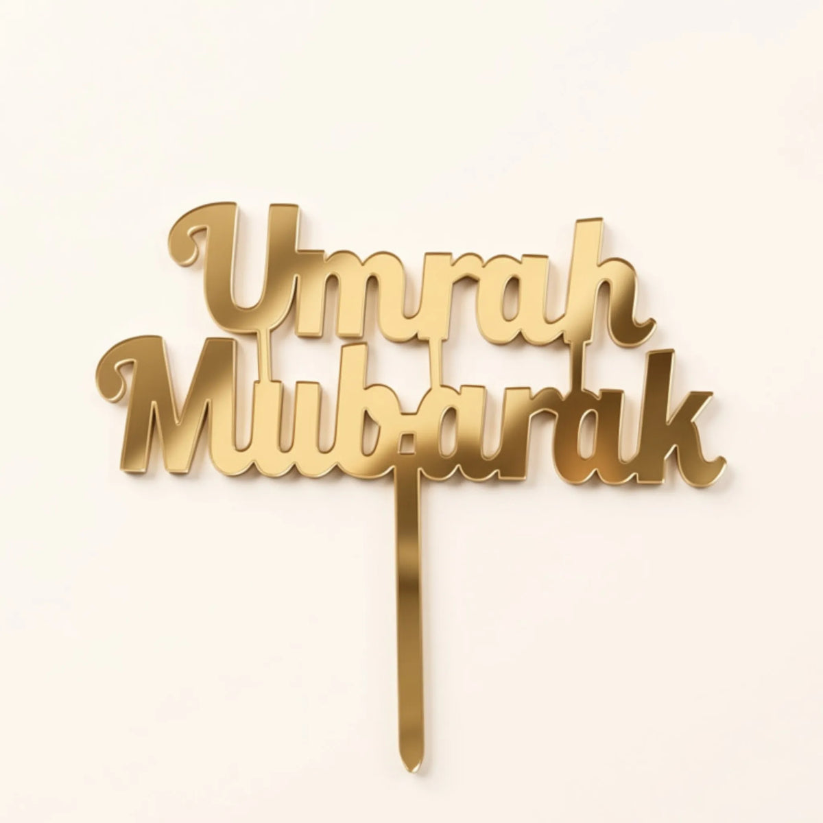 Umrah Mubarak Topper Gold