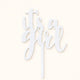 Its a Girl Topper White