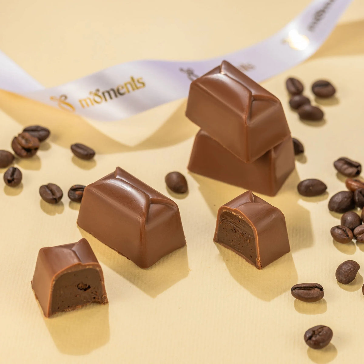 Coffee Cream with Coffee Beans