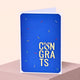 Congrats Royal Blue Card